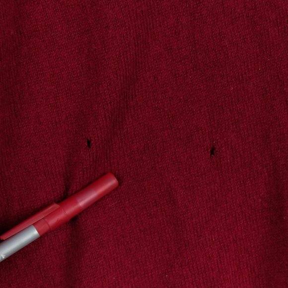 Woolovers Cardigan Womens Medium Red Burgandy Cashmere Merino Button Up Preppy - Picture 8 of 12